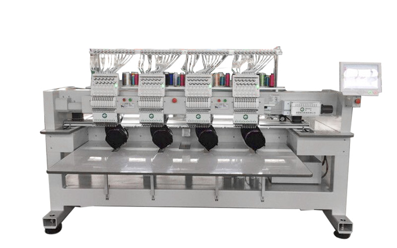 Pure cording multi-head embroidery machine taping