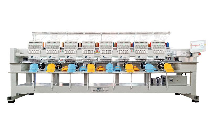 G1208A eight heads flat and caps embroidery machine 8 heads